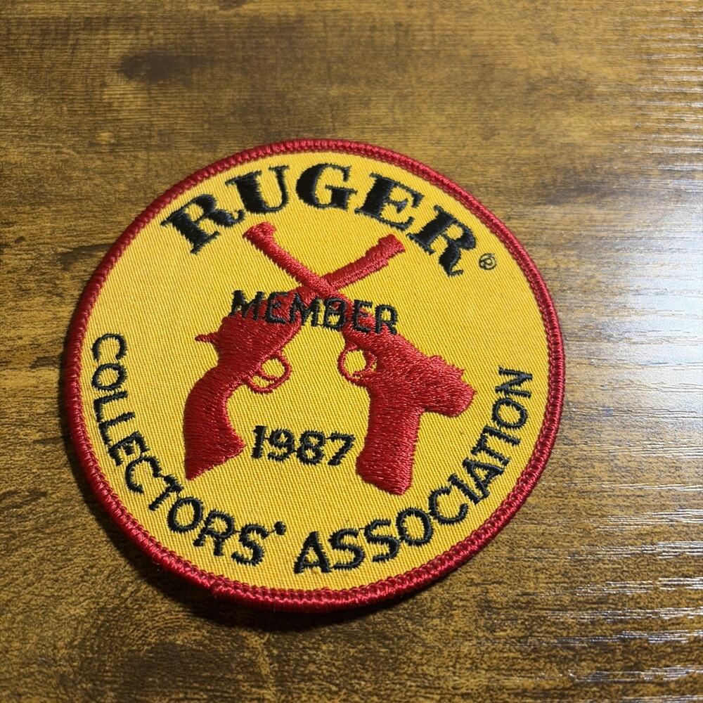 Ruger Firearms Collectors Association 1987 Member 4" Round Embroidered Patch